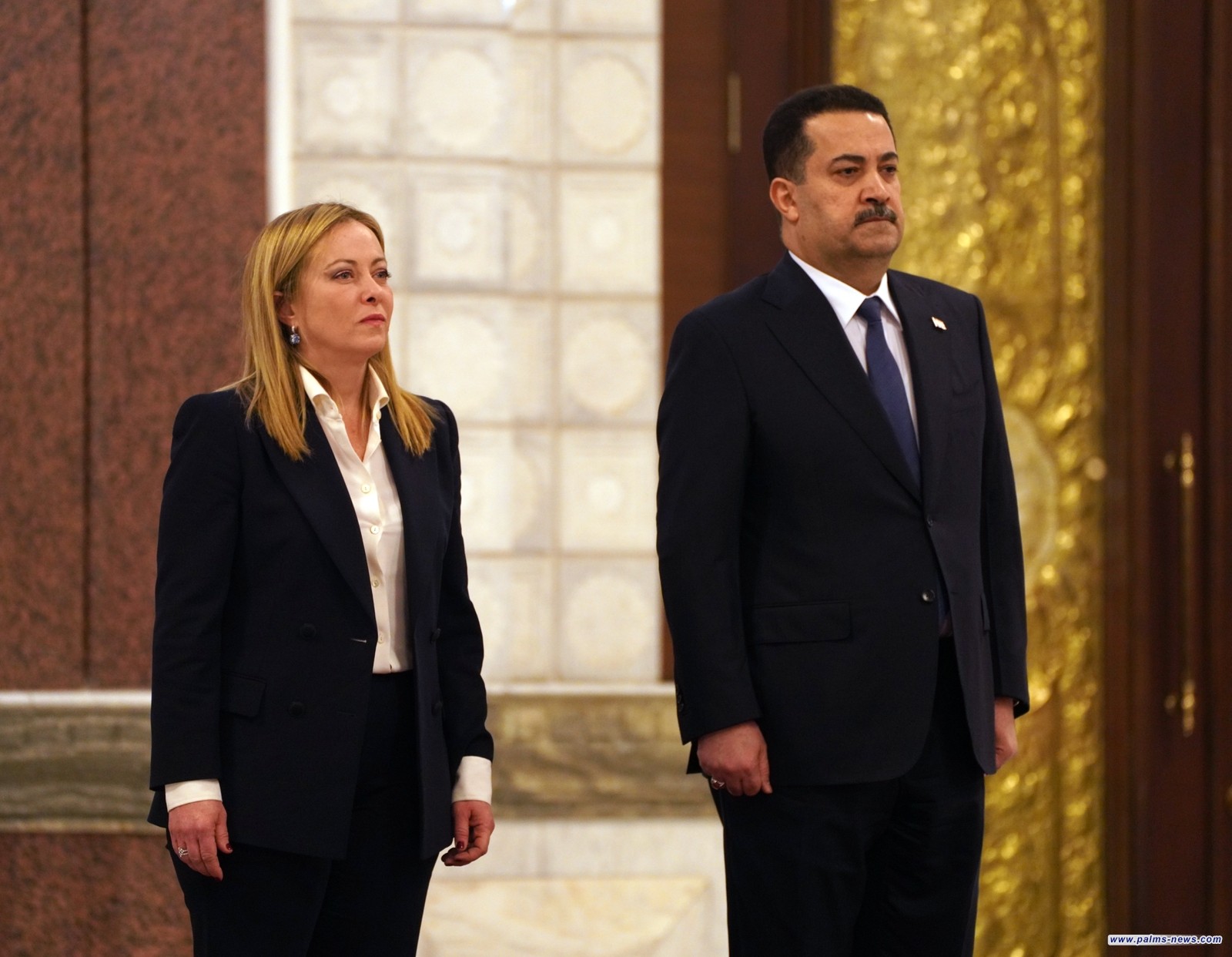 السوداني يجري مباحثات مع رئيسة الوزراء الإيطالية